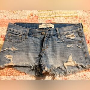 Abercrombie & Fitch Women's Distressed Light Blue Jeans